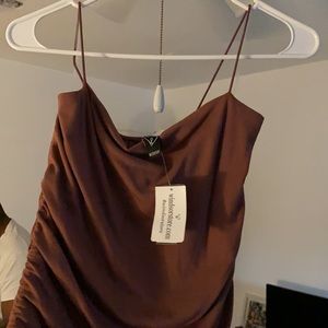 Mauve Ruching Windsor Dress